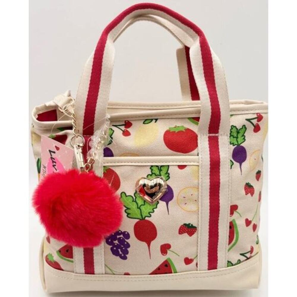 Luv Betsey Betsey Johnson LBADDIE Veggie & Fruit Multi Crossbody + Tomato NWT